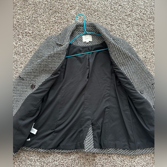 LOFT herringbone peacoat - S - Picture 3 of 3